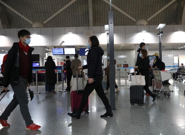 À l’aéroport international de Pékin en novembre 2020.