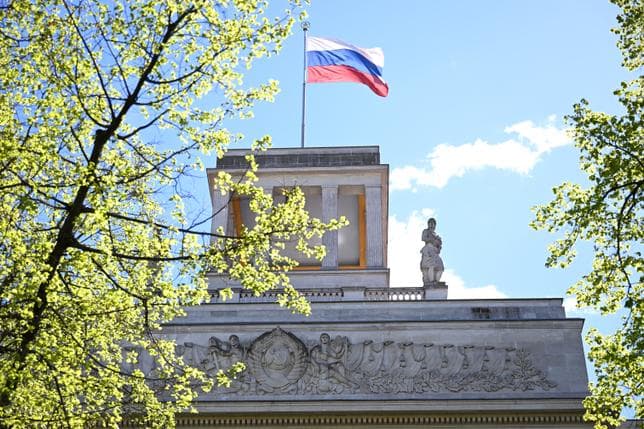 L’ambassade de Russie à Berlin, en Allemagne, le 29 avril 2026.