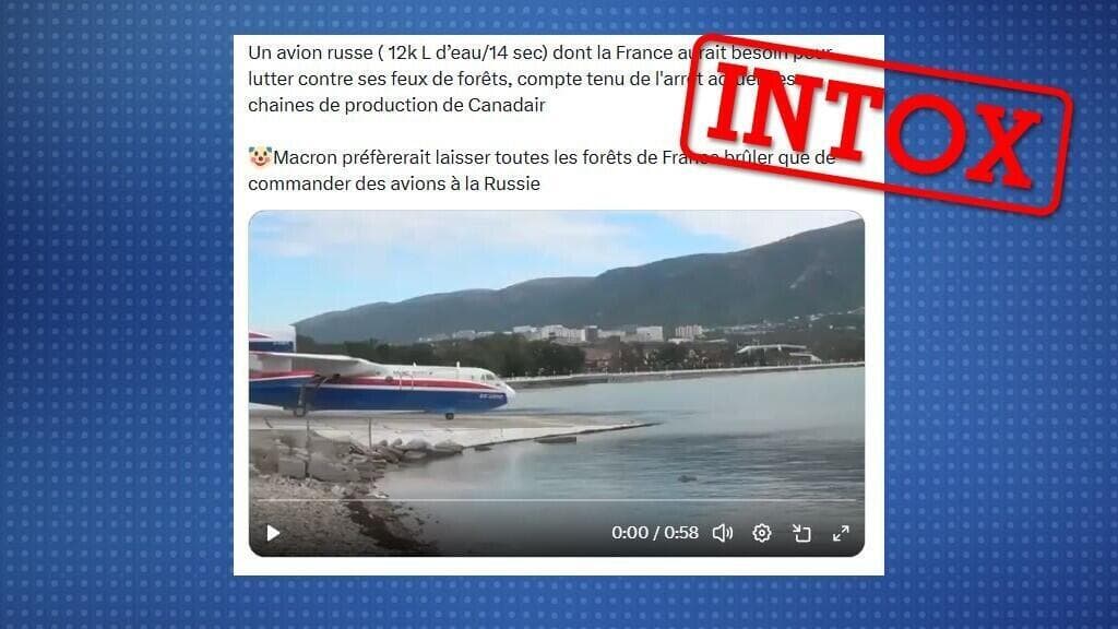La France n’a pas refusé de faire appel à un bombardier d’eau russe par russophobie